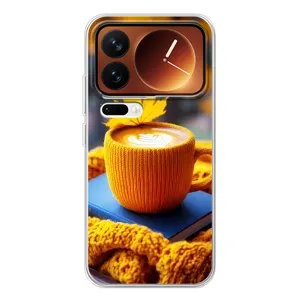 Чехол с уникальным дизайном «Осень с кофе» для Xiaomi 17 Pro