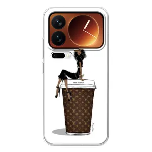 Чехлы Луи Витон для Xiaomi 17 Pro (AlphaPrint - LOUIS VUITTON) (кофе LOUIS VUITTON)