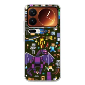 Чохол Майнкрафт на Xiaomi 17 Pro (AlphaPrint) Minecraft (Колаж Майнкрафт)