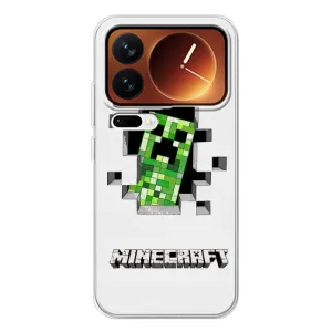 Чохол Майнкрафт на Xiaomi 17 Pro (AlphaPrint) Minecraft (кріпер Майнкрафт)