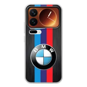 Чехол для Шяоми 17 Про - с принтом БМВ (AlphaPrint) (Лого BMW)