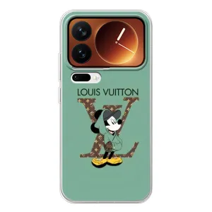 Чехлы Луи Витон для Xiaomi 17 Pro (AlphaPrint - LOUIS VUITTON) (Микки Маус LV)