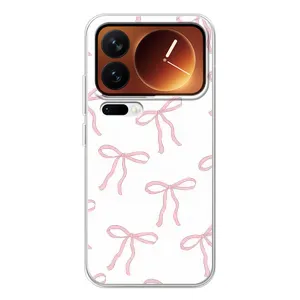 Чохол з бантиками на Xiaomi 17 Про (Рожеві бантики)