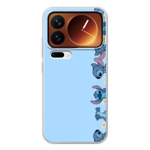 Чехол с принтом Стич на Xiaomi 17 Pro (Стич фон)