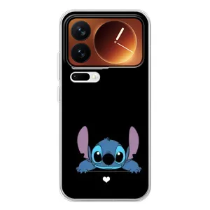 Чехол с принтом Стич на Xiaomi 17 Pro (Стич на черном)