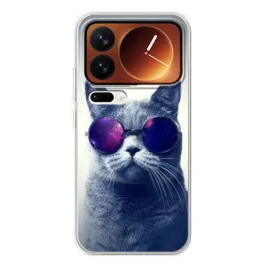 Чехол с принтом для Xiaomi 17 Pro (AlphaPrint) Модные коты