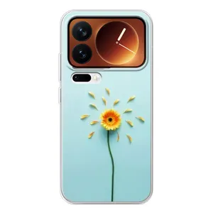 Чехлы с Цветами для Xiaomi 17 Pro (VPrint) (Желтый цветок)
