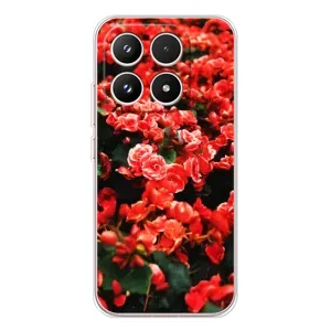 Чехлы с Цветами для Xiaomi 17 (VPrint) (Цветы красные)