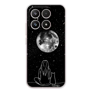 Чехол с принтом «Девушка с котом» для Xiaomi 17