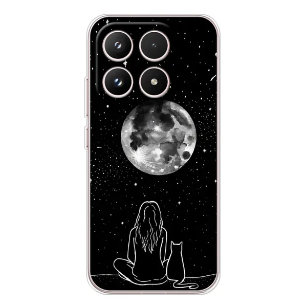 Чехол с принтом «Девушка с котом» для Xiaomi 17 Чехол с принтом «Девушка с котом» для Xiaomi 17