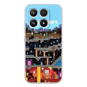 Чохол Майнкрафт на Xiaomi 17 (AlphaPrint) Minecraft (фон Minecraft)