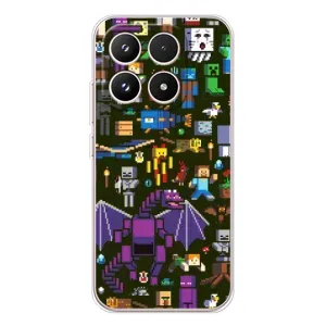 Чохол Майнкрафт на Xiaomi 17 (AlphaPrint) Minecraft (Колаж Майнкрафт)