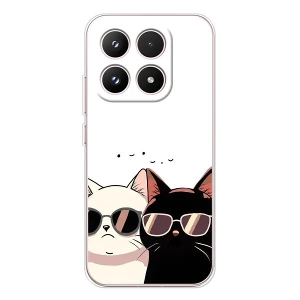 Чехол с принтом «Коты в очках» для Xiaomi 17 Чехол с принтом «Коты в очках» для Xiaomi 17