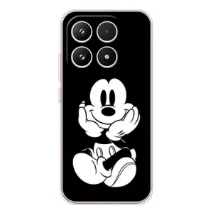 Эксклюзивный чехол для Xiaomi 17 (AlphaPrint - Мультяшные) (Микки на черном)