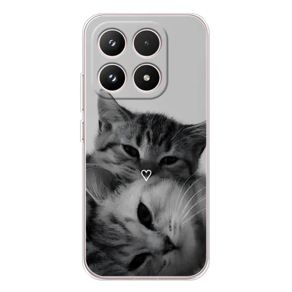 Чехол с принтом «Пара котов» для Xiaomi 17 Чехол с принтом «Пара котов» для Xiaomi 17