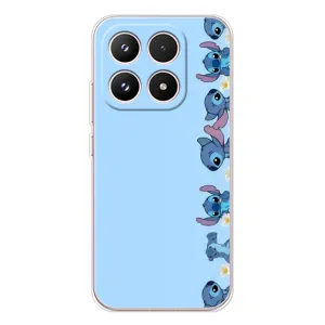 Чехол с принтом Стич на Xiaomi 17 (Стич фон)