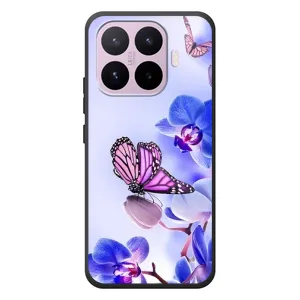 Чехлы с Цветами для Xiaomi 17T (VPrint) (Бабочка на цветочке)
