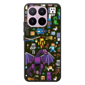 Чохол Майнкрафт на Xiaomi 17T (AlphaPrint) Minecraft (Колаж Майнкрафт)