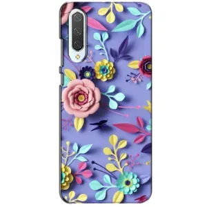 Чехлы с Цветами для Xiaomi CC9 (VPrint) (Цветочный дизайн)