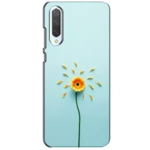 Чехлы с Цветами для Xiaomi CC9 (VPrint) (Желтый цветок)