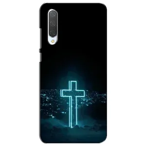 Чехол для Xiaomi Mi CC9e (AlphaPrint) - (Христианские) (Крест и город)