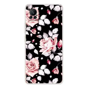 Чехлы с Цветами для Xiaomi Civi 1S (VPrint) (Цветочки на черном)