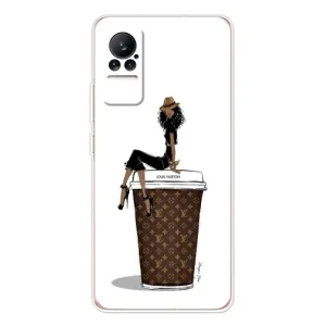 Чехлы Луи Витон для Xiaomi Civi 1S (AlphaPrint - LOUIS VUITTON) (кофе LOUIS VUITTON)