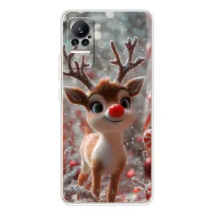 Яркий чехол для Xiaomi Civi 1S с Зимними Оленятами
