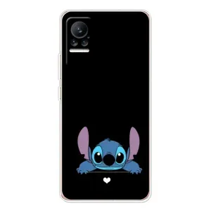 Чехол с принтом Стич на Xiaomi Civi 1S (Стич на черном)