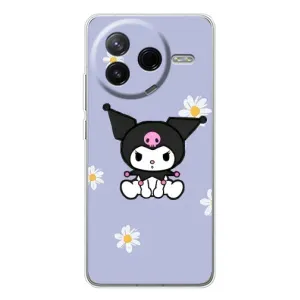Чохол з кроликом Куромі на Xiaomi Civi 4Pro (Куромі в квітах)
