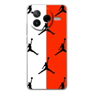 Чехлы для Xiaomi Civi 4Pro - с картинкой JORDAN (AlphaPrint) (Лого Джордан)
