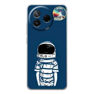 Чехол NASA для Xiaomi Civi 4Pro (AlphaPrint) (Мальчик в шлеме)