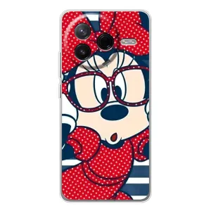 Эксклюзивный чехол для Xiaomi Civi 4Pro (AlphaPrint - Мультяшные) (Маус в очках)