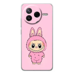 Чохол з Лабубу на Xiaomi Civi 4Pro (Рожевий Лабубу)