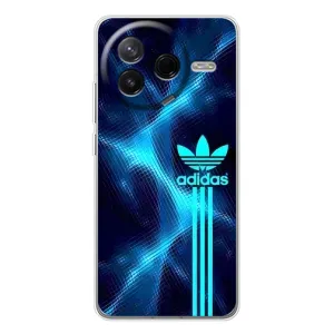 Чехлы Адидас для Xiaomi Civi 4Pro (AlphaPrint) (Синий Адидас)