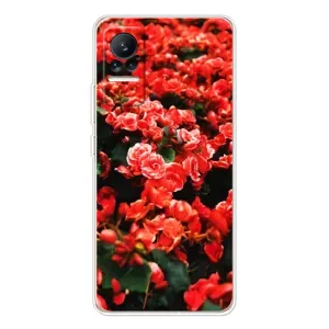 Чехлы с Цветами для Xiaomi Civi (VPrint) (Цветы красные)