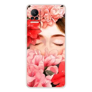 Чехлы (ART) Цветы на Xiaomi Civi (VPrint) (Глаза в цветах)