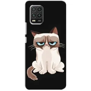 Чохол з принтом для Xiaomi Mi 10 Lite (AlphaPrint) Модні коти (Сумний кіт)
