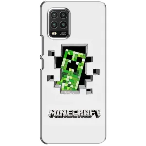 Чохол Майнкрафт на Xiaomi Mi 10 Lite (AlphaPrint) Minecraft (кріпер Майнкрафт)