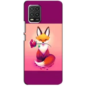 Чохли з картинкою Лисичка для Xiaomi Mi 10 Lite (VPrint) (Лиса з трояндою)