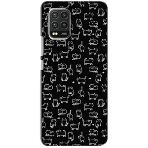 Чохол з принтом для Xiaomi Mi 10 Lite (AlphaPrint) Модні коти (Маленькі котики)
