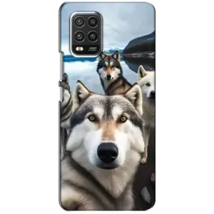 Чохол з Хаскі Xiaomi Mi 10 Lite - (AlphaPrint) (Селфі Хаскі)