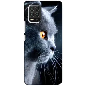 Чохли з Котиками для Xiaomi Mi 10 Lite (VPrint) (Сірий Кіт)
