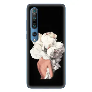 Чехлы (ART) Цветы на Xiaomi Mi 10 Pro (VPrint) (Білі квіти)