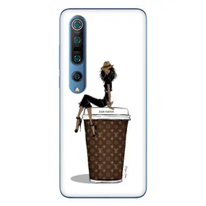Чехлы Луи Витон для Xiaomi Mi 10 Pro (AlphaPrint - LOUIS VUITTON) (кофе LOUIS VUITTON)
