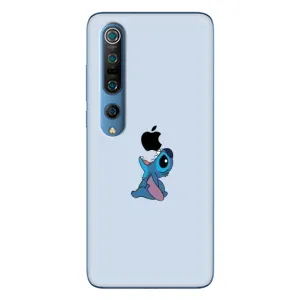 Чехол с принтом Стич на Xiaomi Mi 10 Pro (Stitch apple)