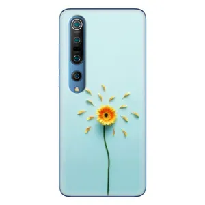 Чохли з квітами для Xiaomi Mi 10 Pro (VPrint) (Жовта квітка)