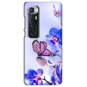 Чехлы с Цветами для Xiaomi Mi 10 Ultra (VPrint) (Бабочка на цветочке)