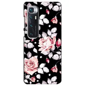 Чехлы с Цветами для Xiaomi Mi 10 Ultra (VPrint) (Цветочки на черном)