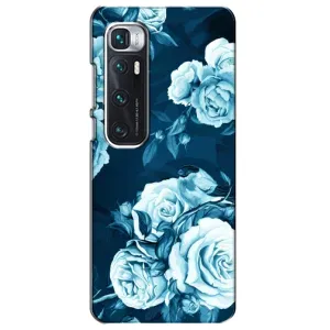 Чехлы (ART) Цветы на Xiaomi Mi 10 Ultra (VPrint) (Голубые Бутоны)